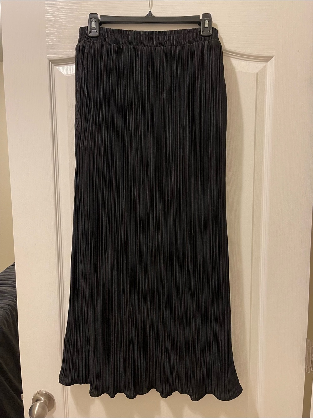 Dressed in LALA Black Pleated Maxi Skirt